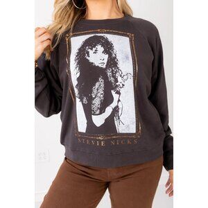 Daydreamer Stevie Nicks Orchid Bouquet Sweatshirt Brown Size Large NWT